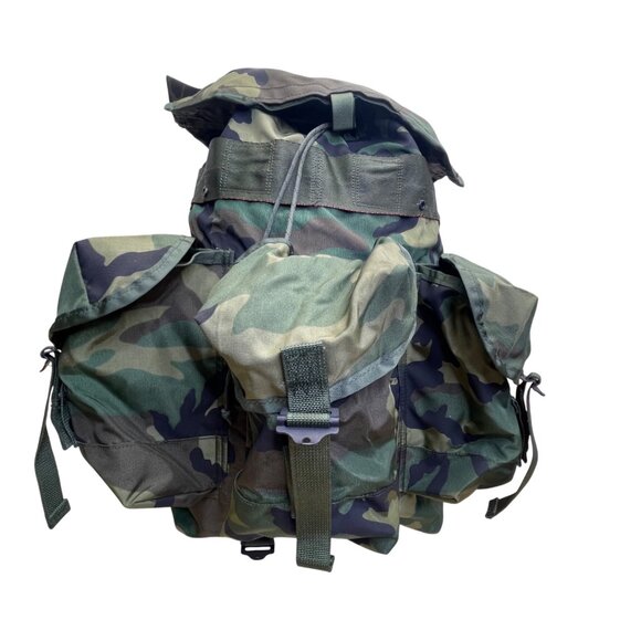 Field Pack Combat Men’s Green Camouflage Adjustable Strap Military Backpack - Picture 1 of 12